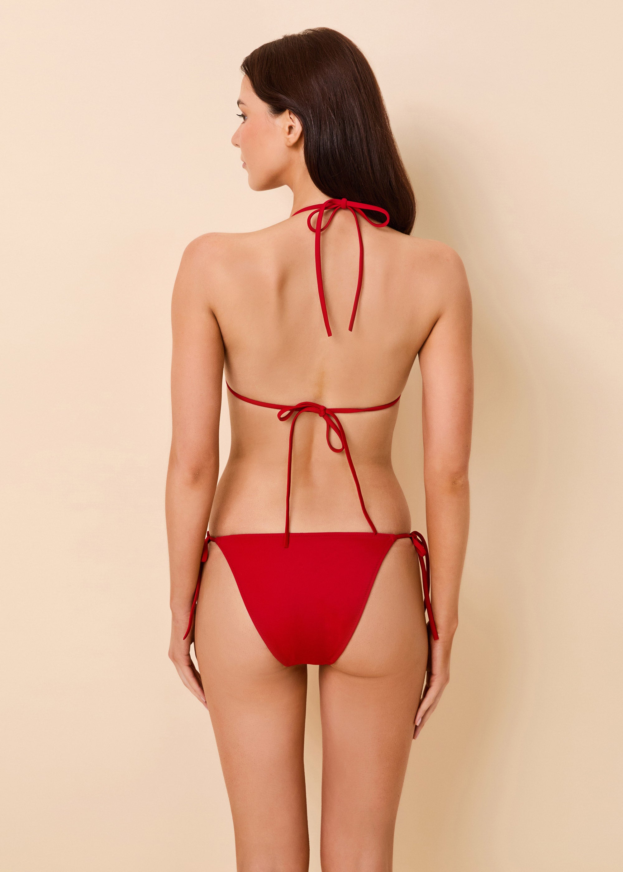 Iris Reversible Bikini Top Cranberry / Frosted Pink