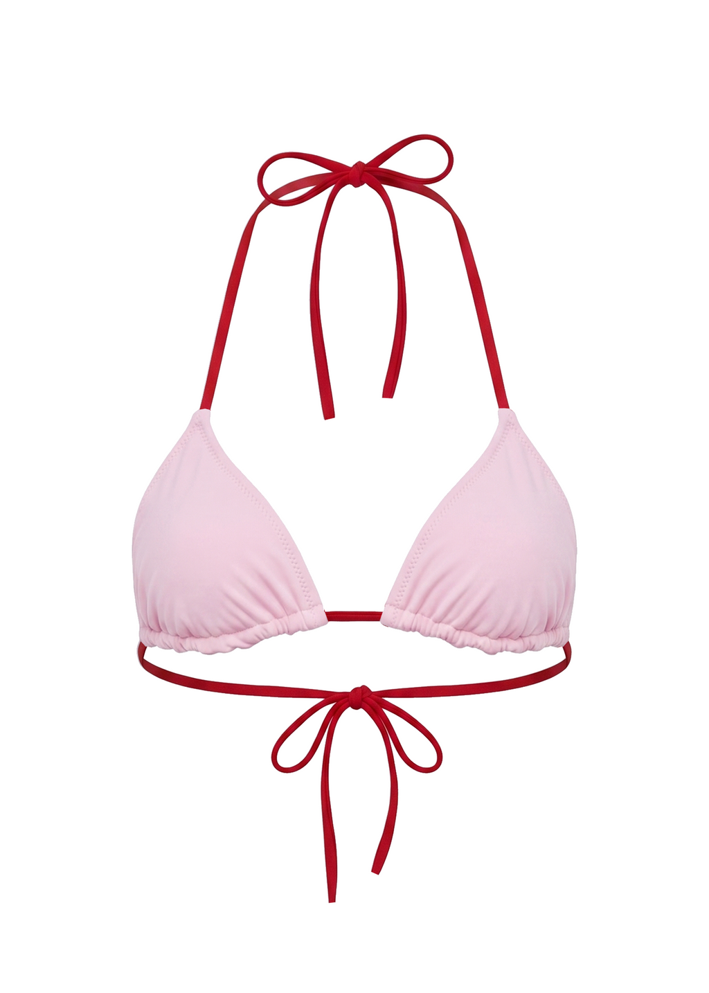 Iris Reversible Bikini Top Cranberry / Frosted Pink