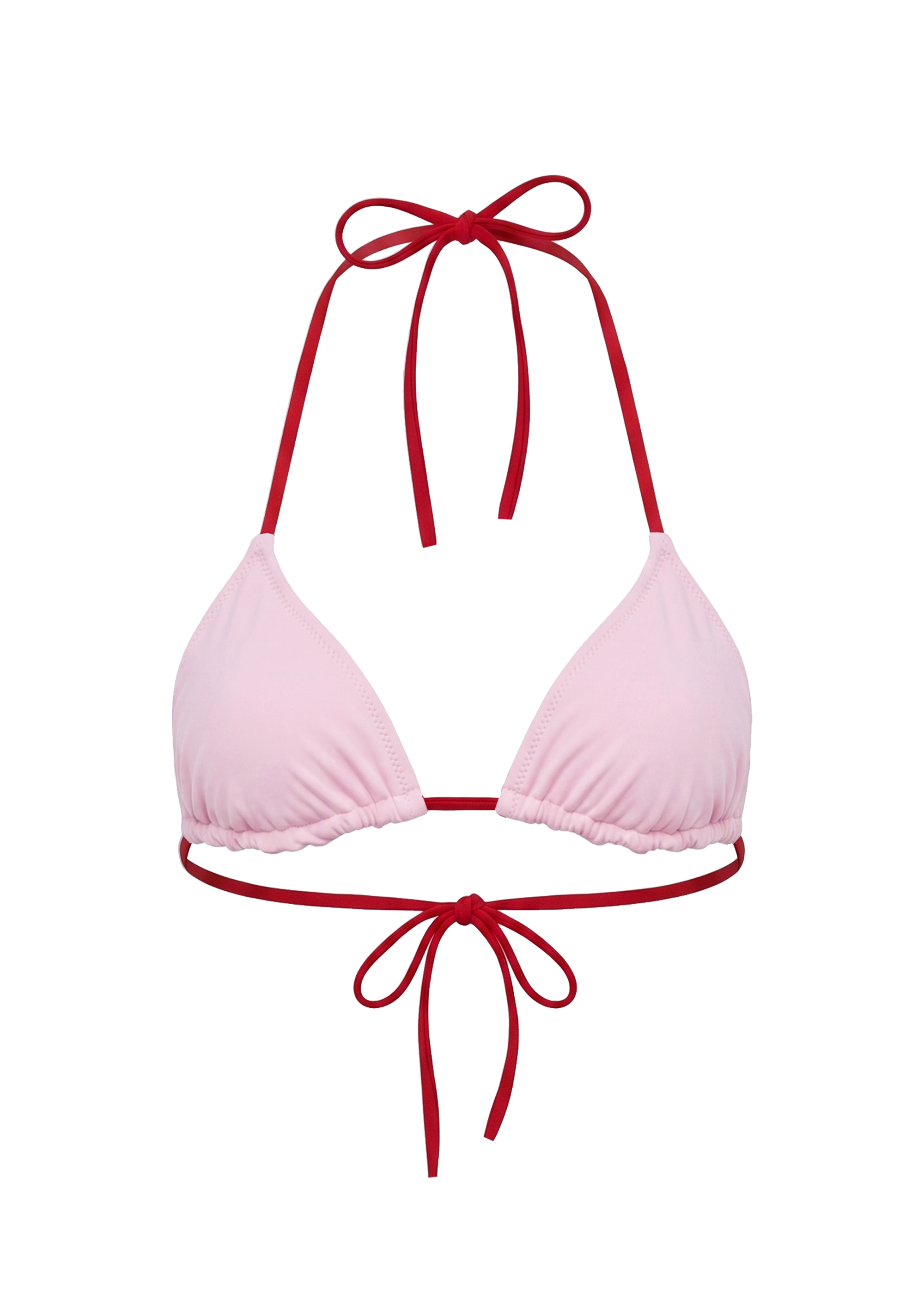Iris Reversible Bikini Top Cranberry / Frosted Pink